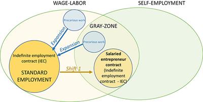 A “Hijacked Salaried Status” in French Cooperatives of Freelance Workers: The Political Meaning of Shifts Between Standard and Non-standard Employment